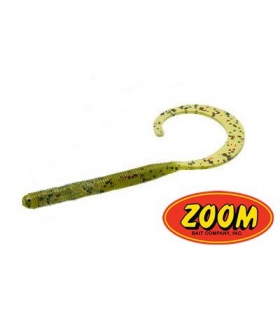 ZOOM CURLY TAIL WORM GREEN PUMPKIN